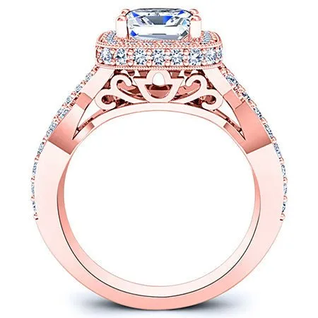 Clover - Princess Lab Diamond Bridal Set (IGI Certified)