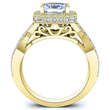 Clover - Princess Lab Diamond Bridal Set (IGI Certified)