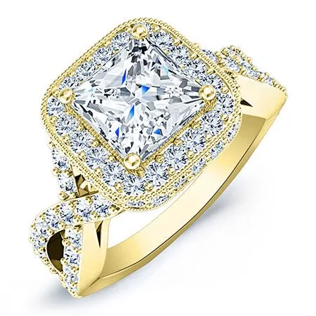 Clover - Princess Lab Diamond Bridal Set (IGI Certified)