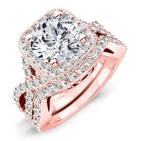 Clover - Round Lab Diamond Bridal Set (IGI Certified)