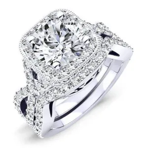 Clover - Round Lab Diamond Bridal Set (IGI Certified)
