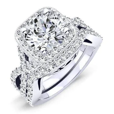Clover - Round Lab Diamond Bridal Set (IGI Certified)