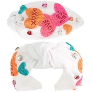 Conversation Hearts Headband for Valentines