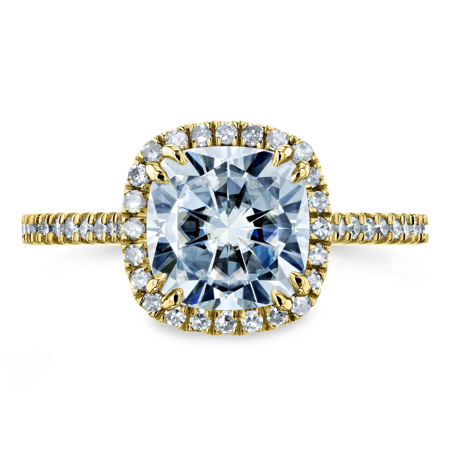 Cushion Halo Engagement Ring (2-1/4 CTW)