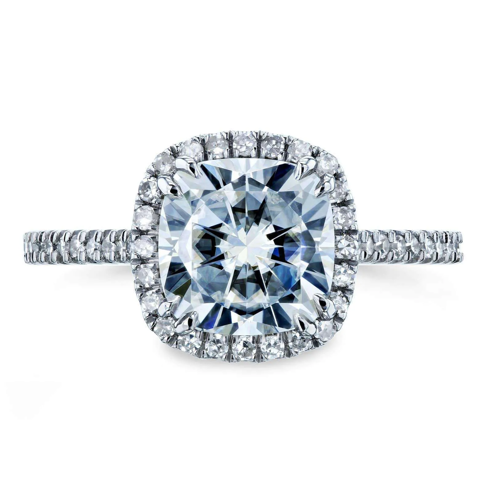 Cushion Halo Engagement Ring (2-1/4 CTW)