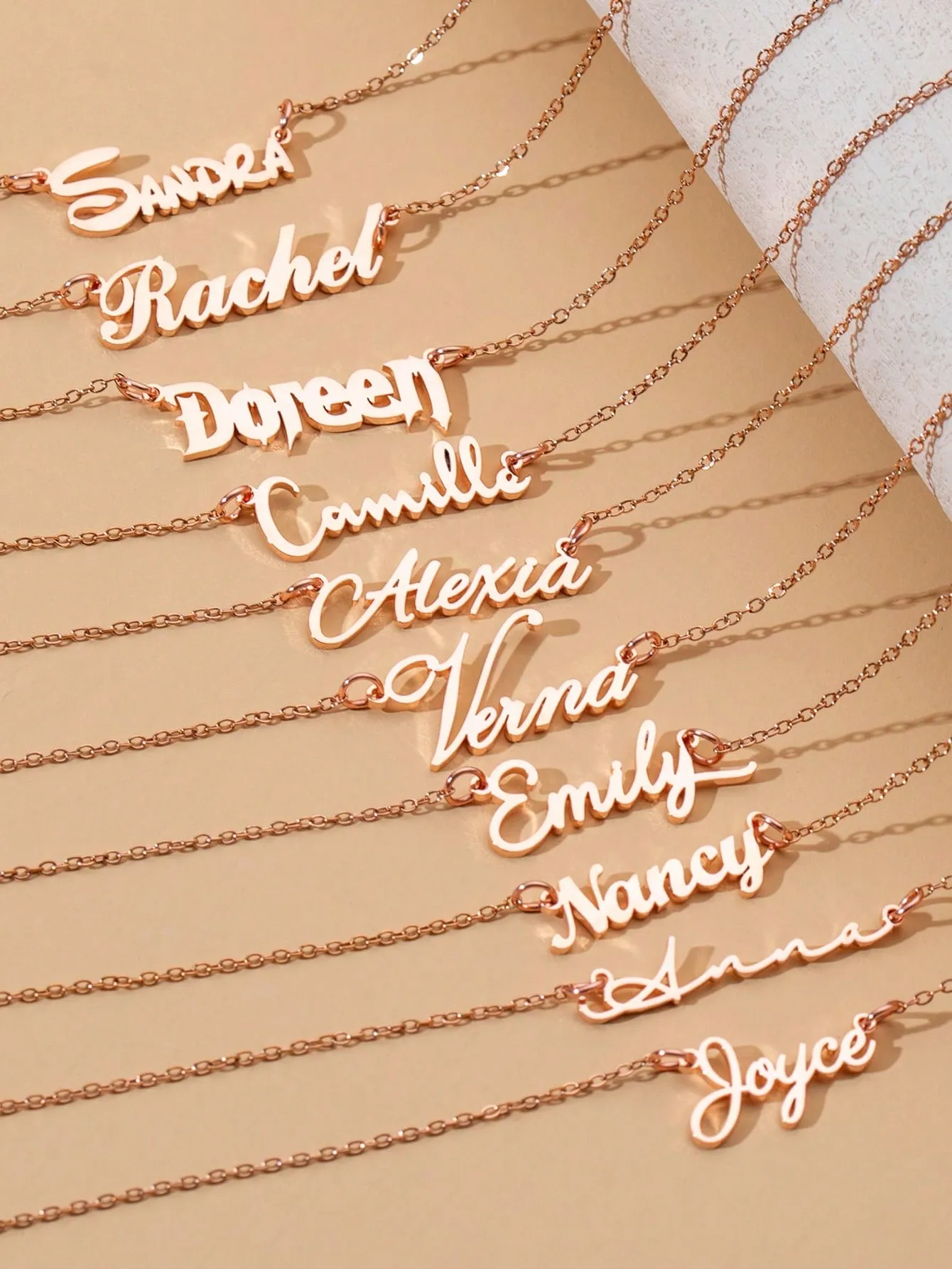 Custom Engraved Stainless Steel Name Necklace - Ideal Gift for Special Occasions