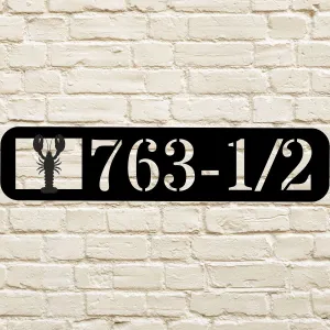 Custom Lobster Address House Sign