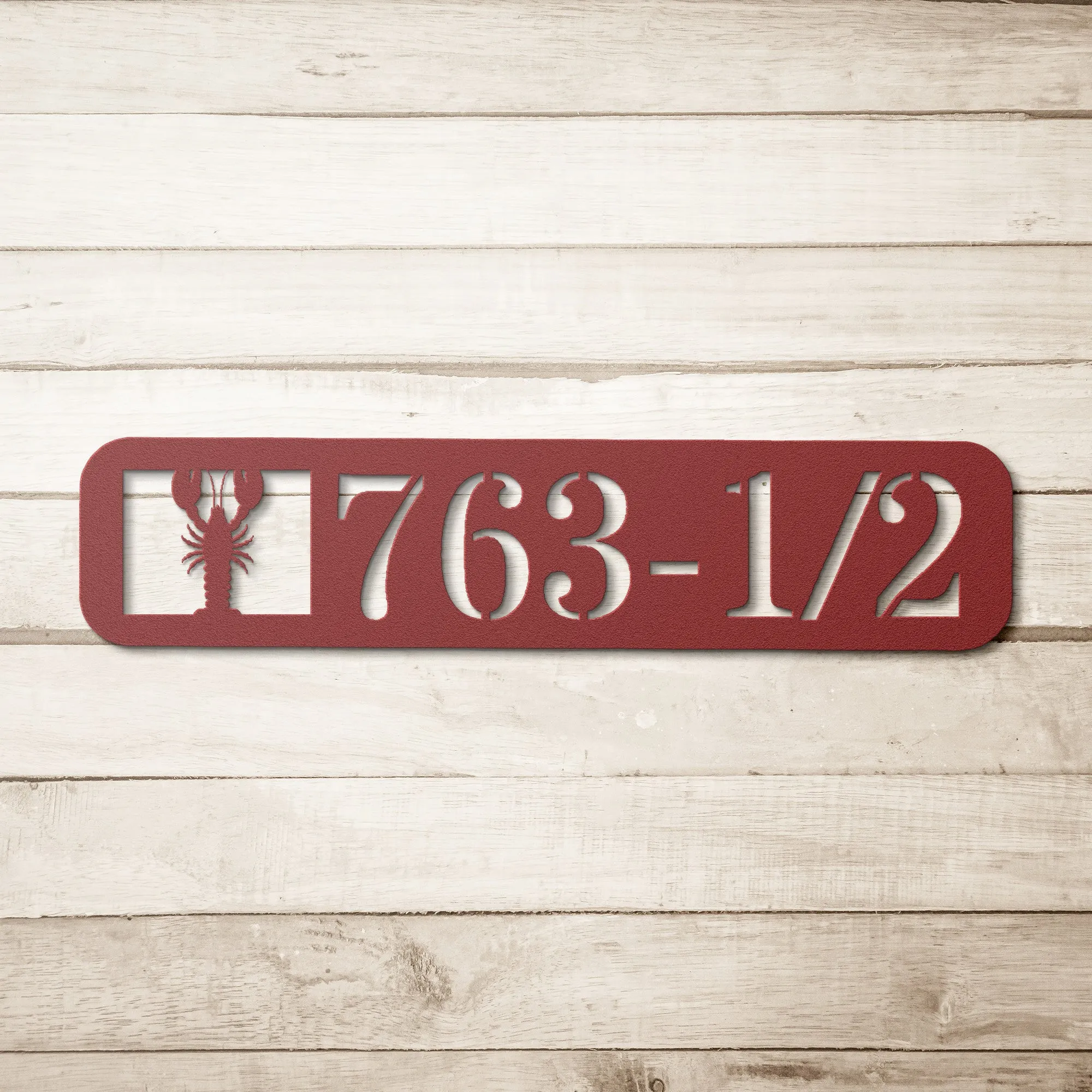 Custom Lobster Address House Sign