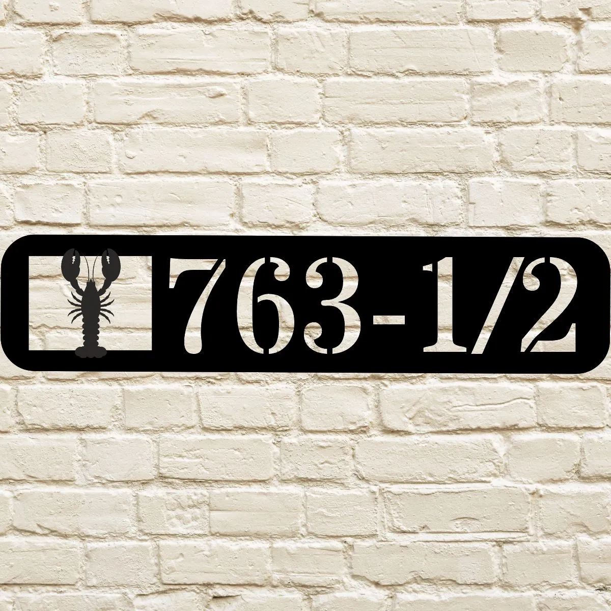 Custom Lobster Address House Sign