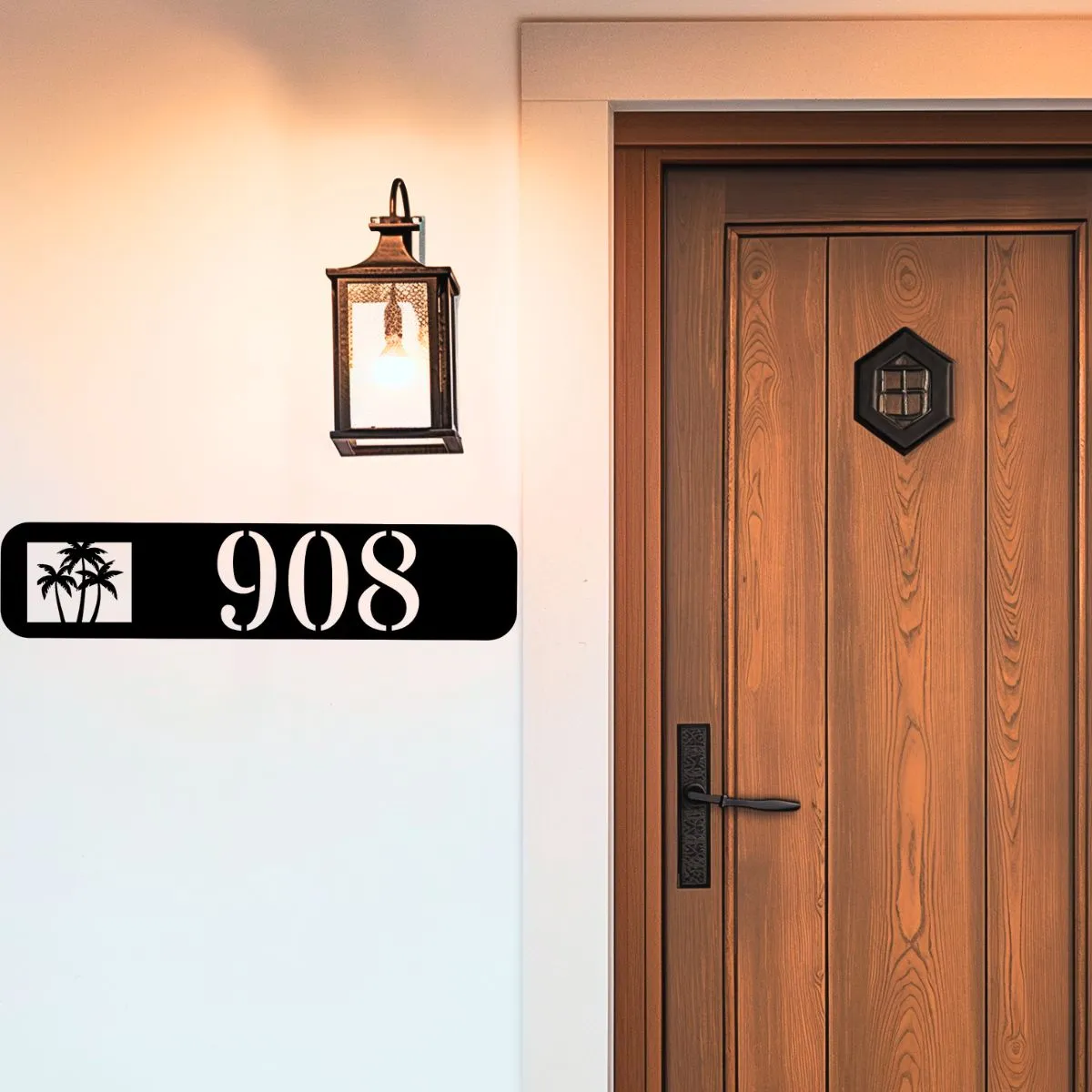 Custom Palm Tree Address Sign