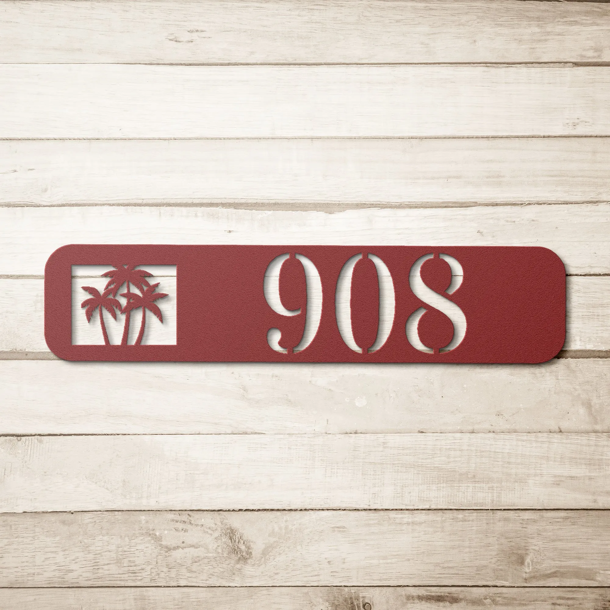 Custom Palm Tree Address Sign