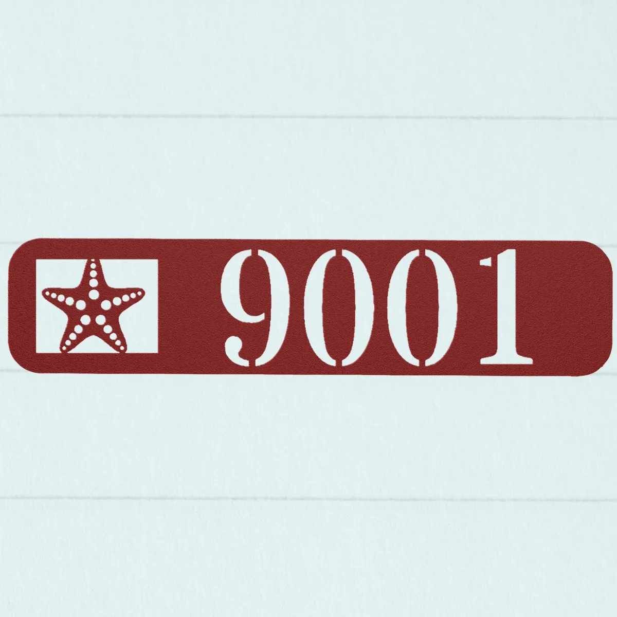 Custom Starfish House Address SIgn