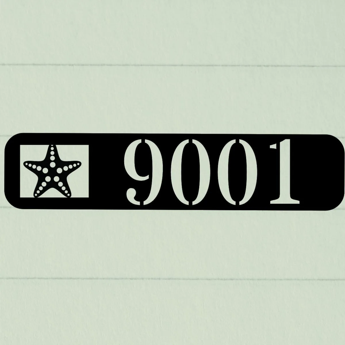 Custom Starfish House Address SIgn