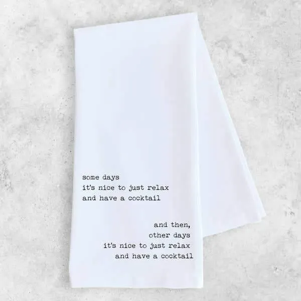 Devenie Designs - Some Days - Tea Towel
