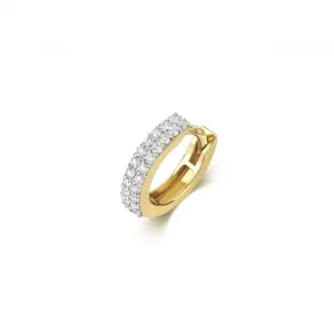 Diamond Jewellery 9ct Gold Diamond Cartilage 2 Rows Single Hoop ED930