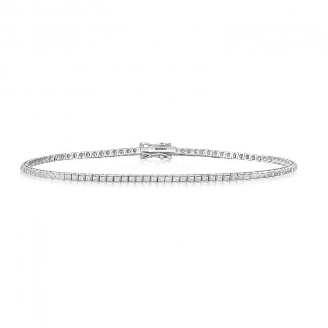 Diamond Jewellery Luxurious 18ct White Gold Bracelet with 0.50ct Diamonds BDQ180W