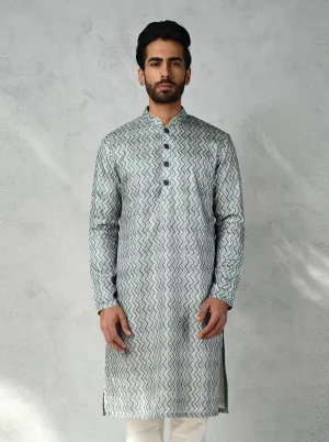 Dusty Teal Kurta Set | TULA