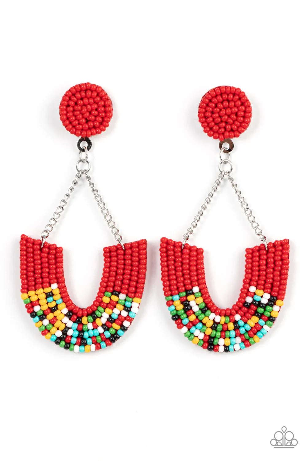 Earrings Make it RAINBOW - Red E2444