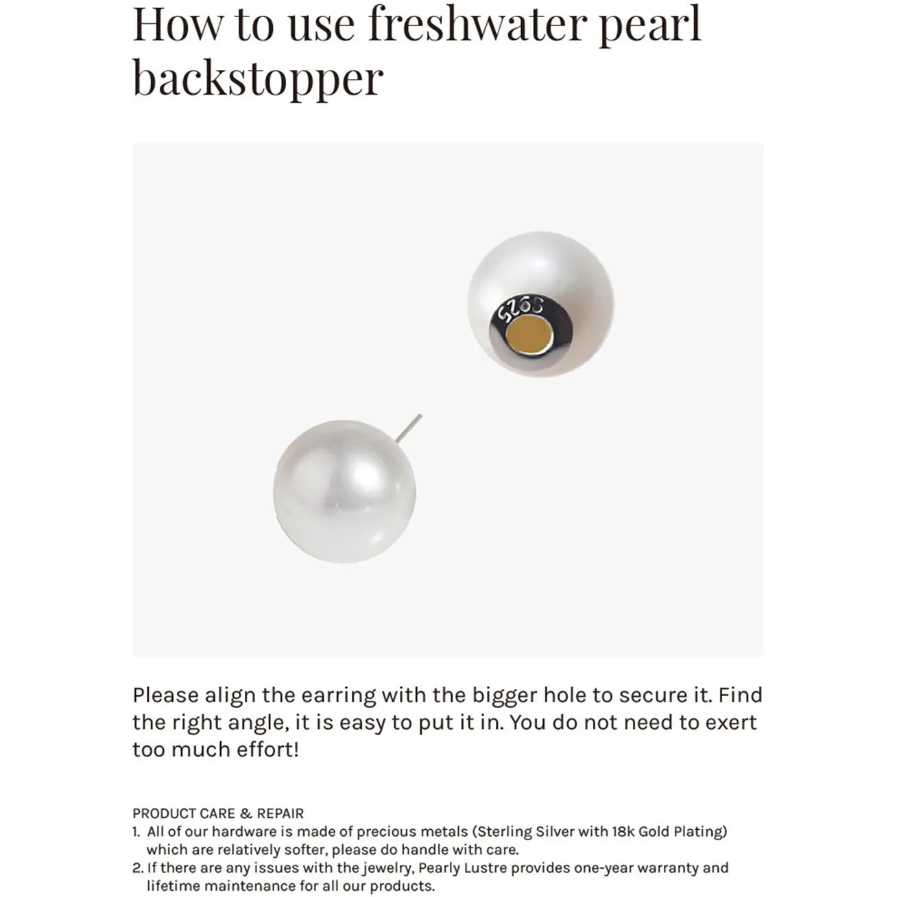 Elegant Freshwater Pearl Earrings WE00155