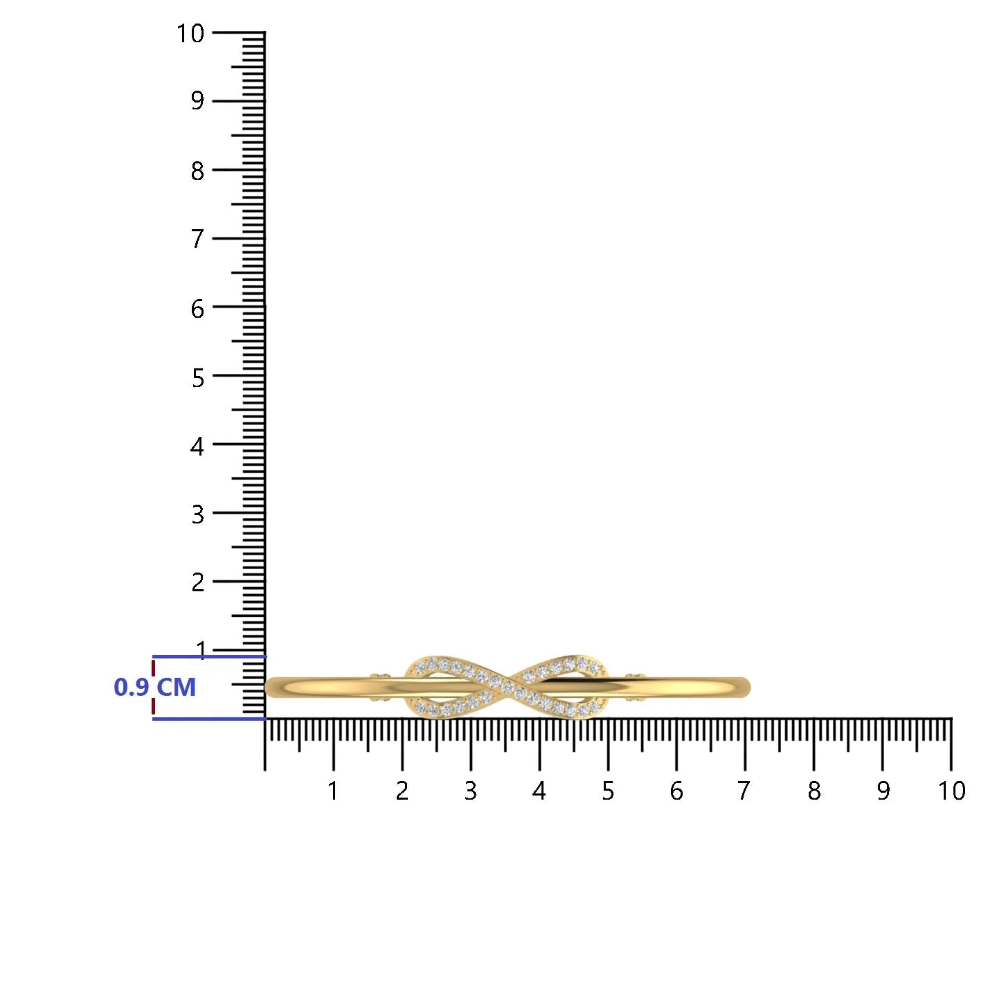 Emblematic Sliver Infinity Bracelet