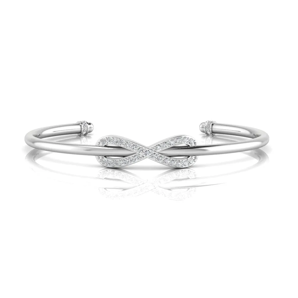 Emblematic Sliver Infinity Bracelet