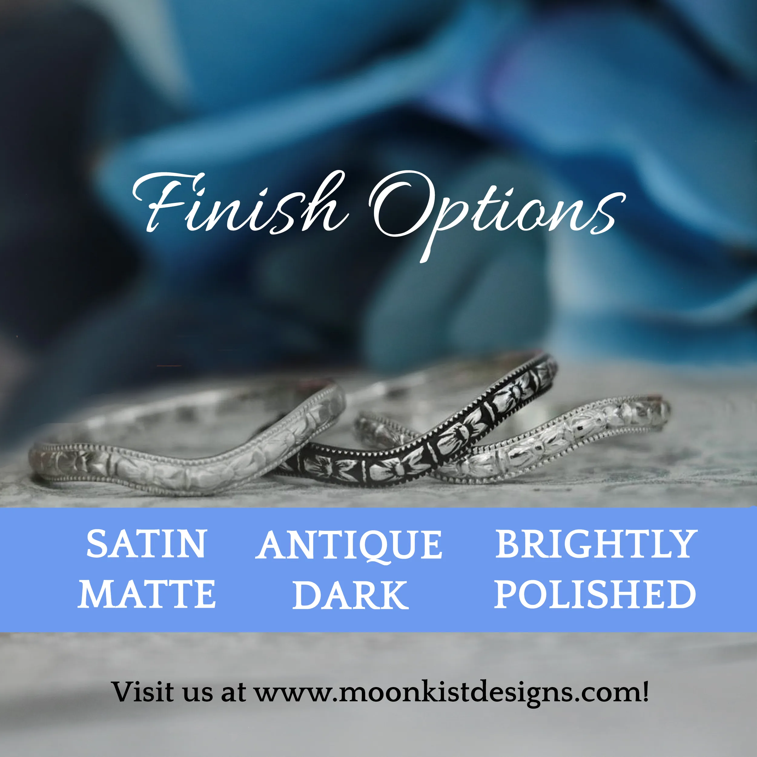 Engraved Sterling Silver Geometric Mens Wedding Band | Moonkist Designs