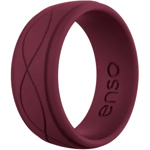 Enso Rings Men's Infinity Series Silicone Ring - Oxblood