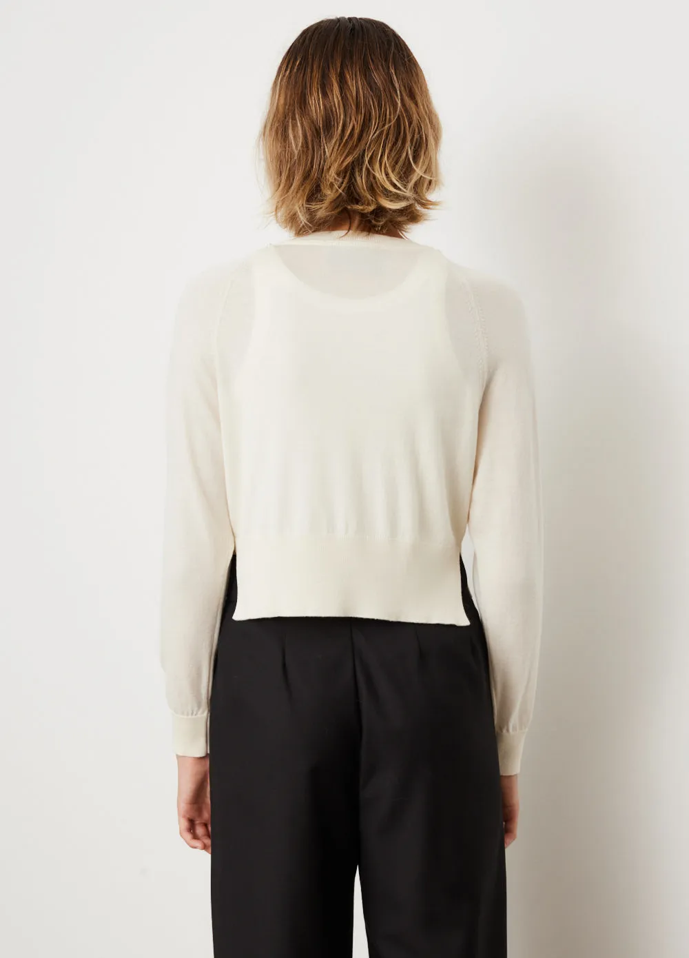 Fitted Cropped Cardigan With Embellishments