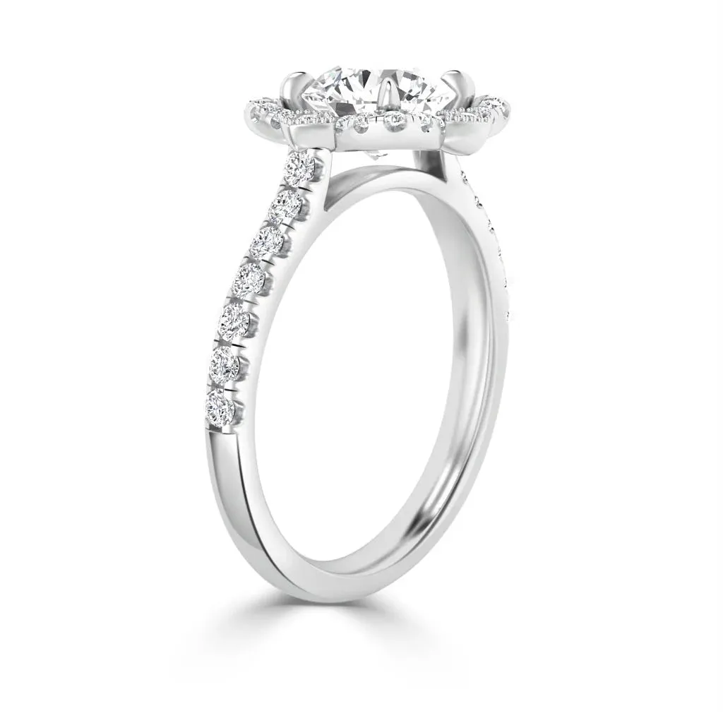 Fleur - 18ct White Gold - Round