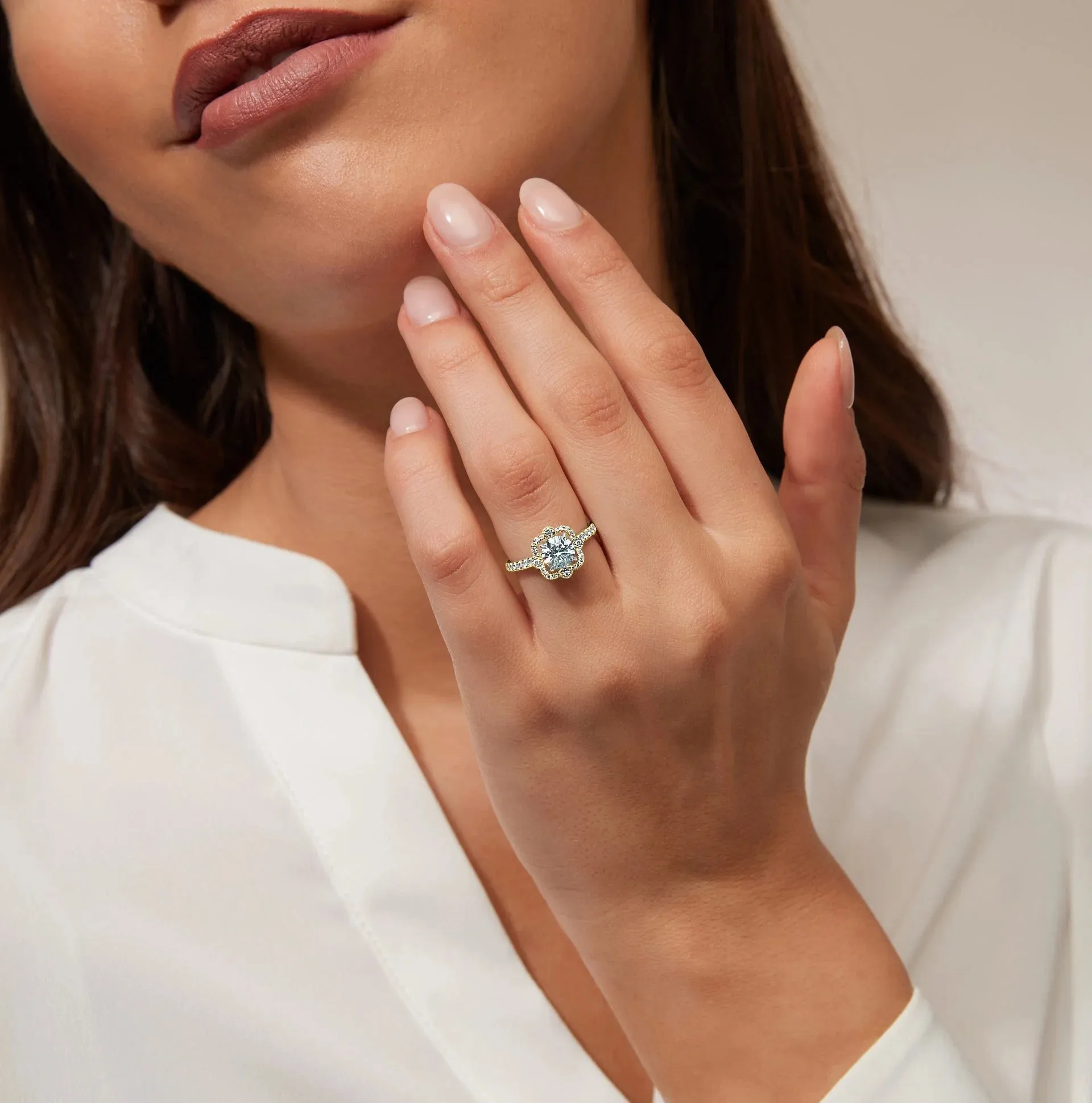 Fleur - 18ct Yellow Gold - Round