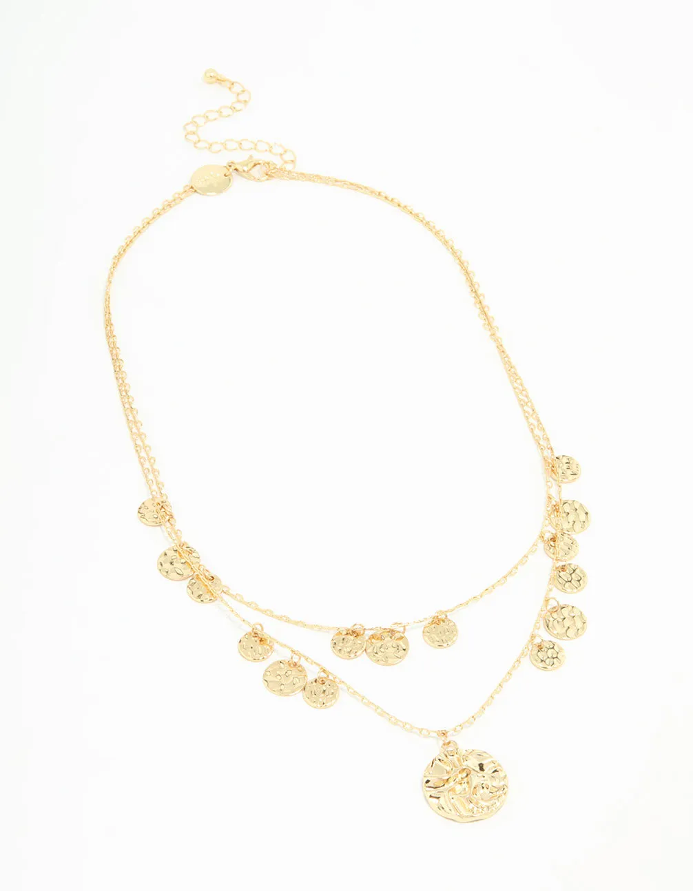 Gold Coin Layered Necklace