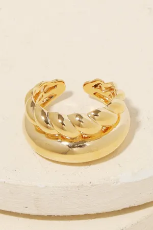 Gold Double Band Ring