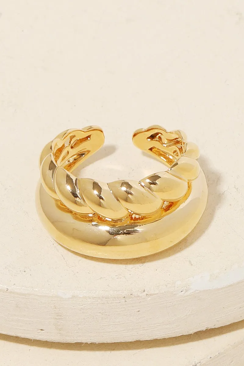 Gold Double Band Ring