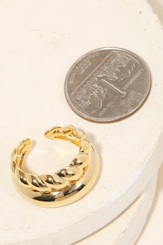 Gold Double Band Ring