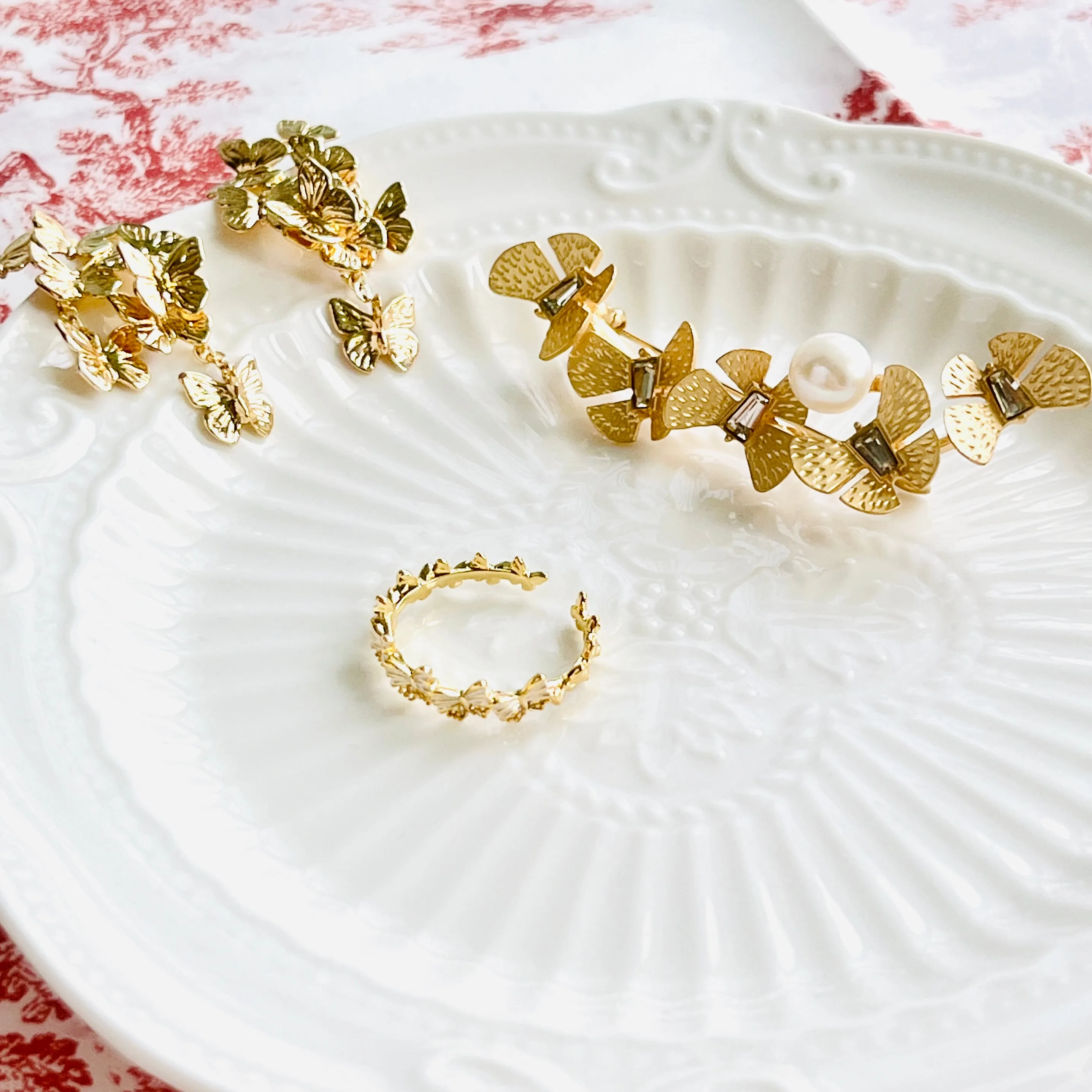 Golden Butterfly Brooch Pin