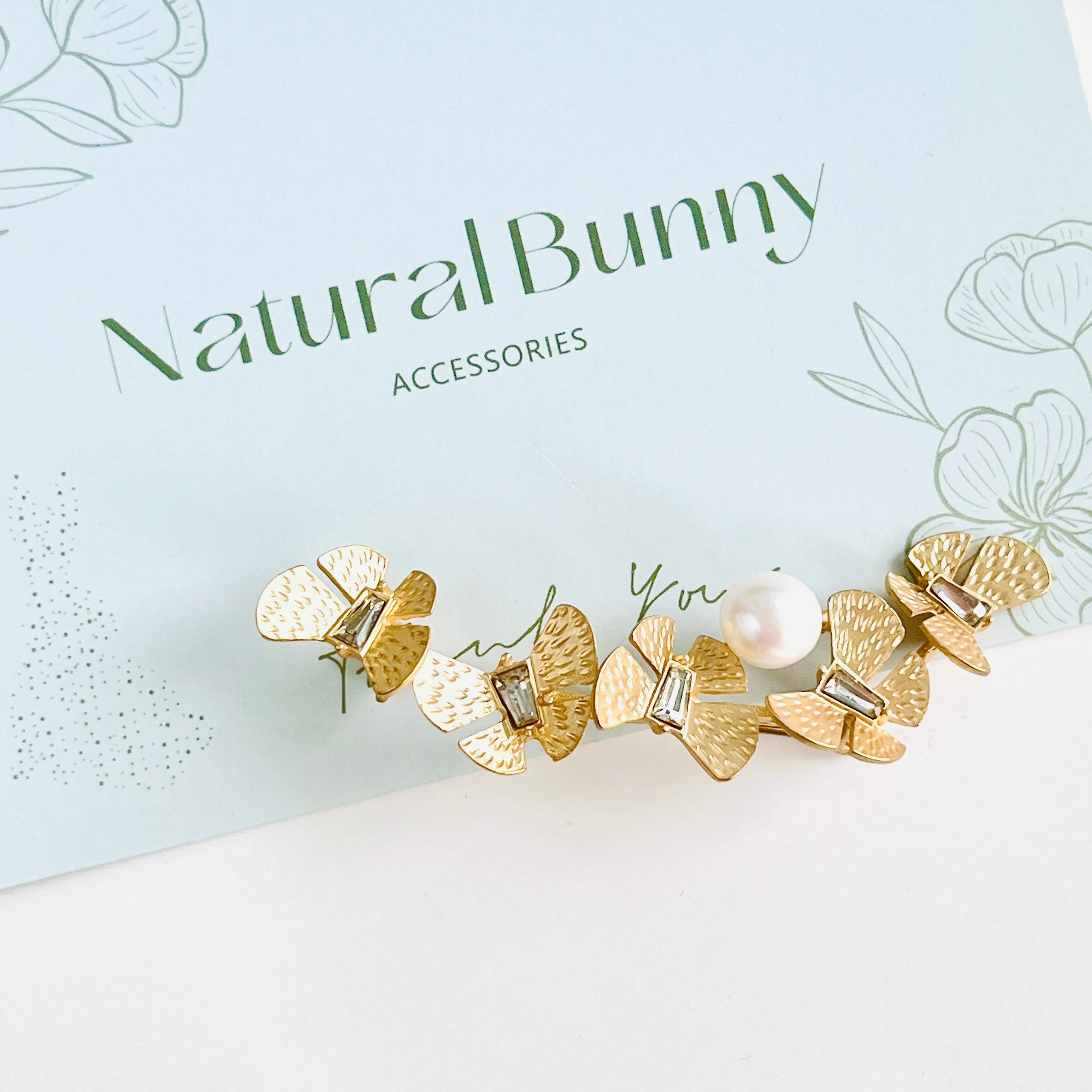 Golden Butterfly Brooch Pin