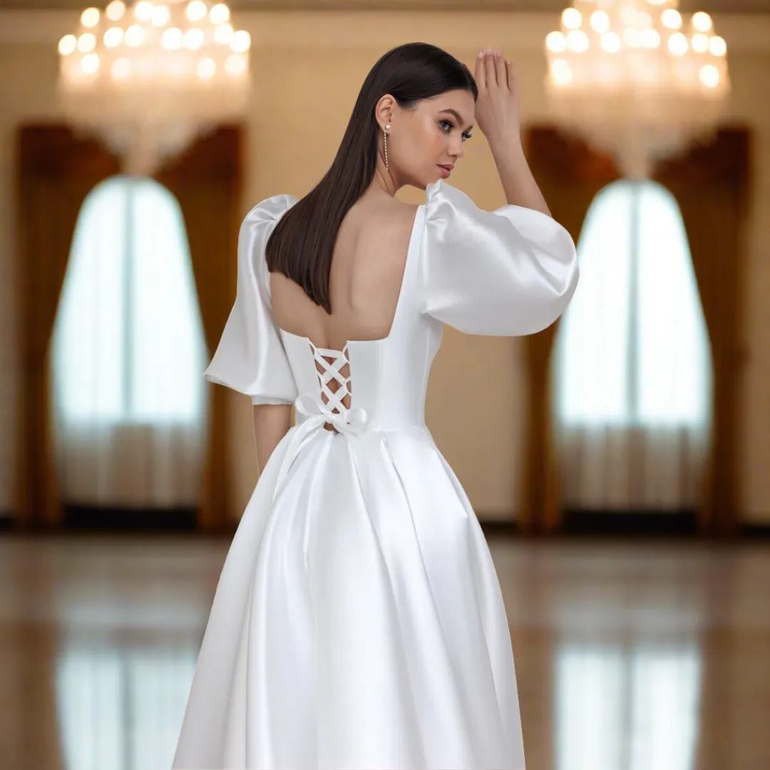 GownLink Train Gown for Christian and Catholic Weddings GLHMST19