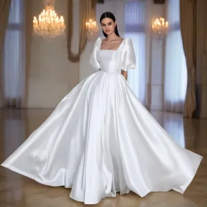 GownLink Train Gown for Christian and Catholic Weddings GLHMST19
