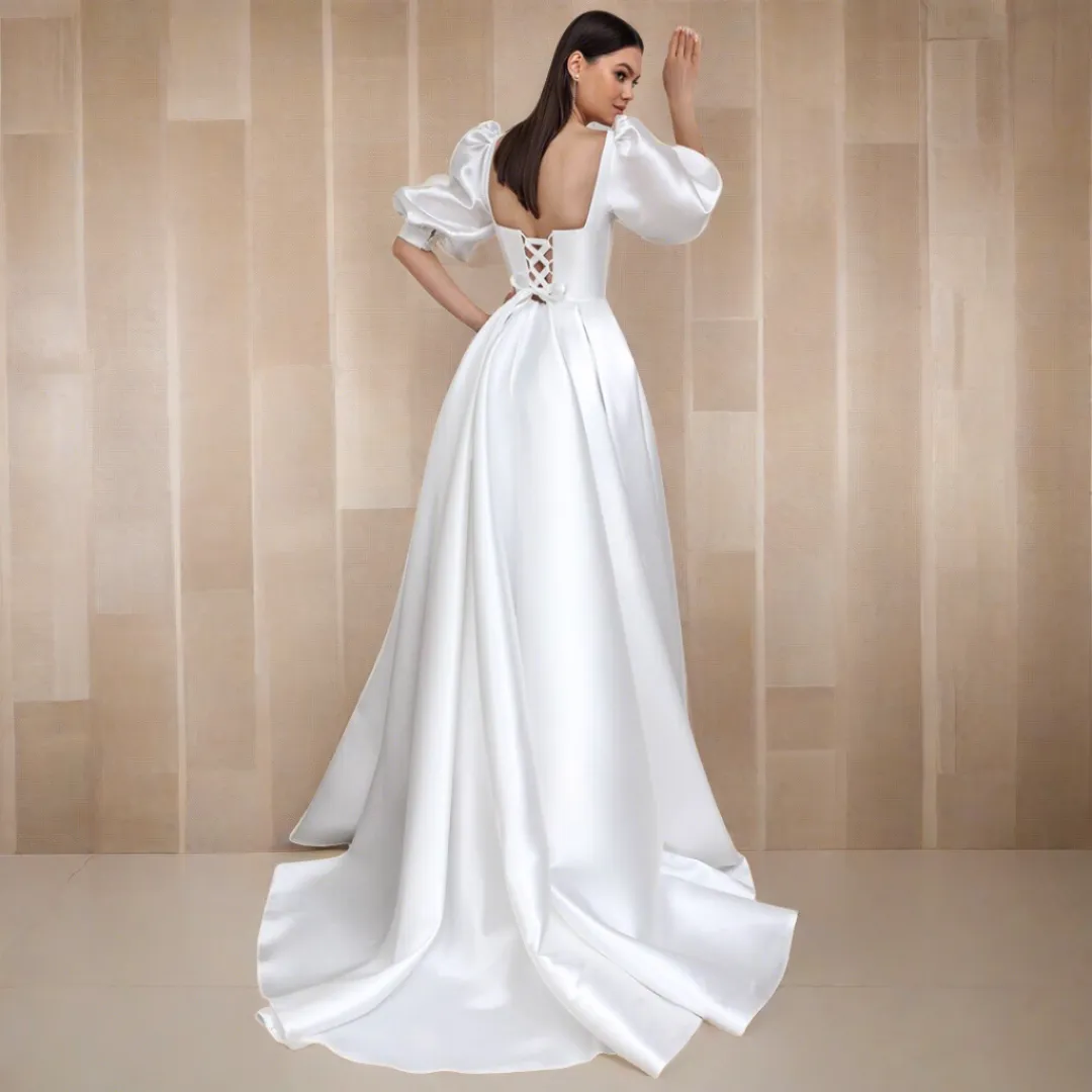 GownLink Train Gown for Christian and Catholic Weddings GLHMST19