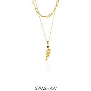 Hampi Snake 18K Gold Plated Necklace