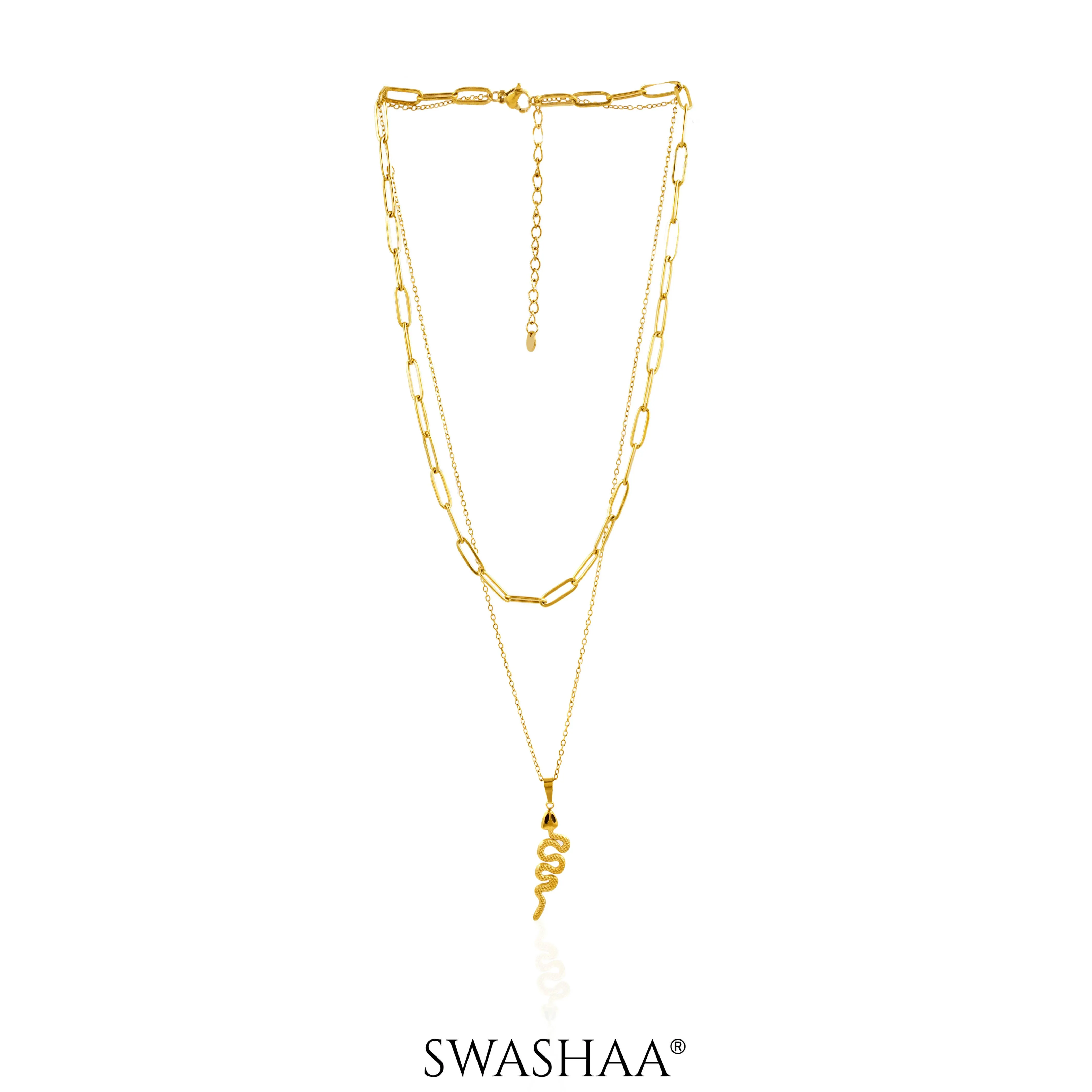 Hampi Snake 18K Gold Plated Necklace