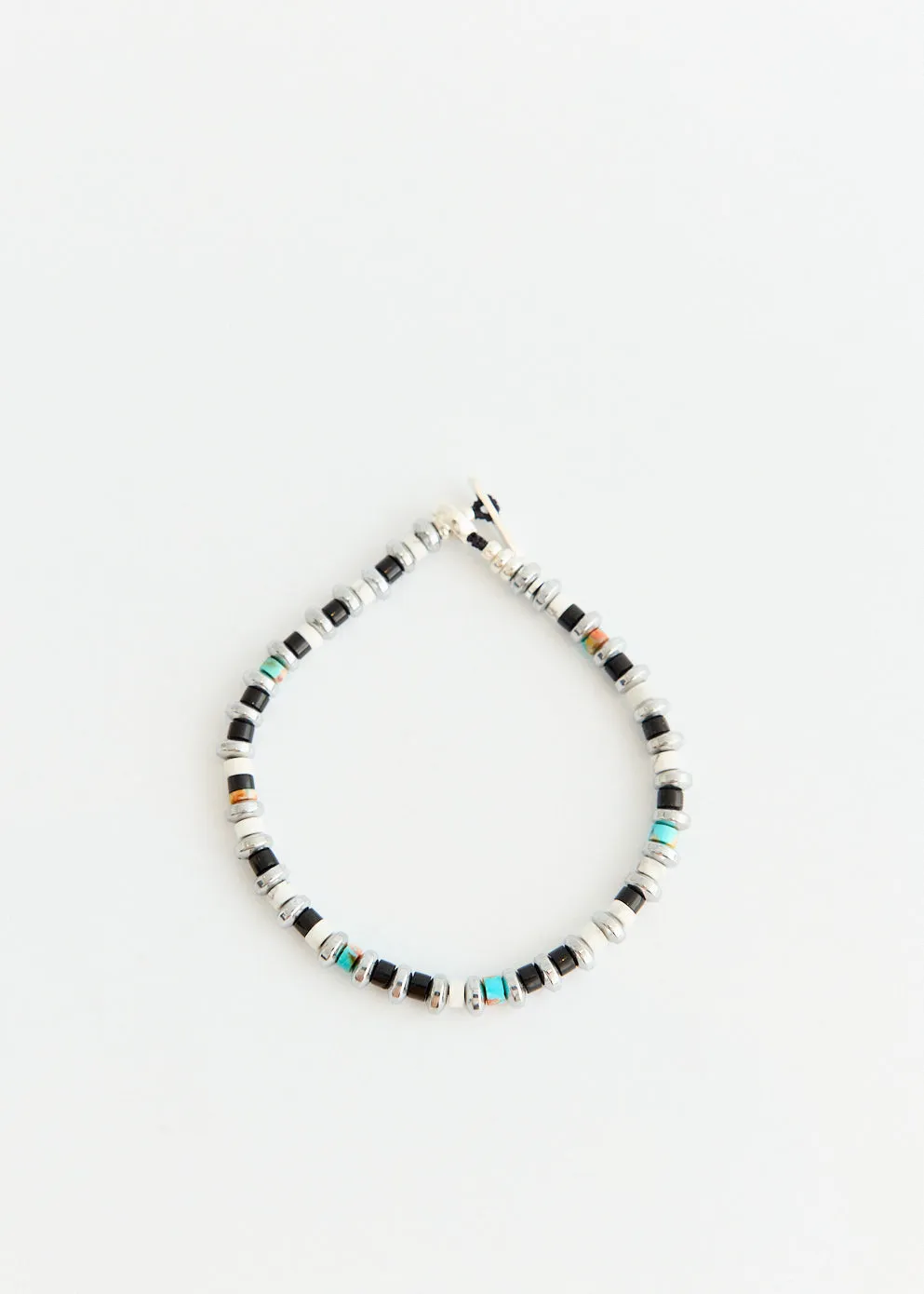 Hematite Roundel Beads Bracelet