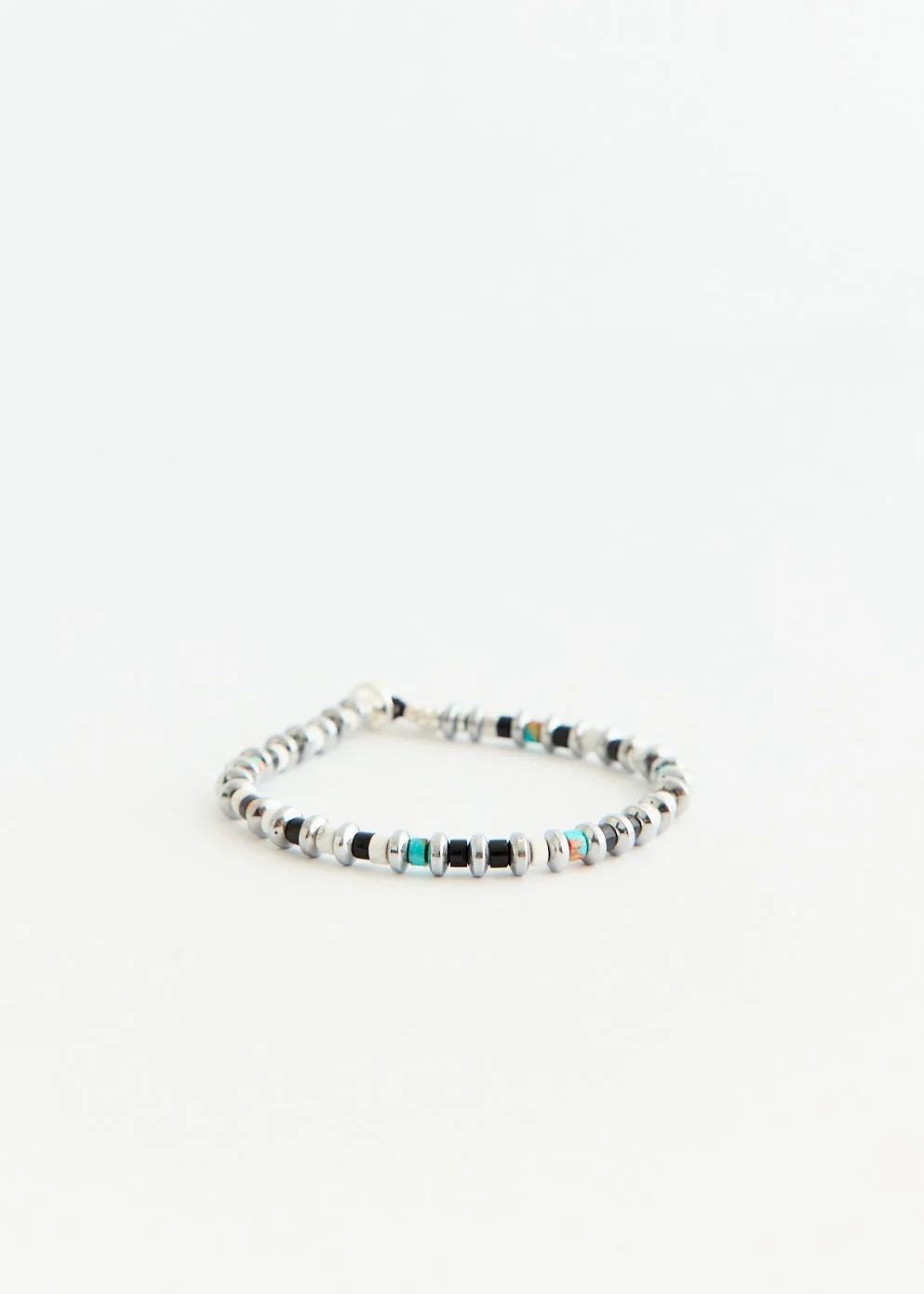 Hematite Roundel Beads Bracelet