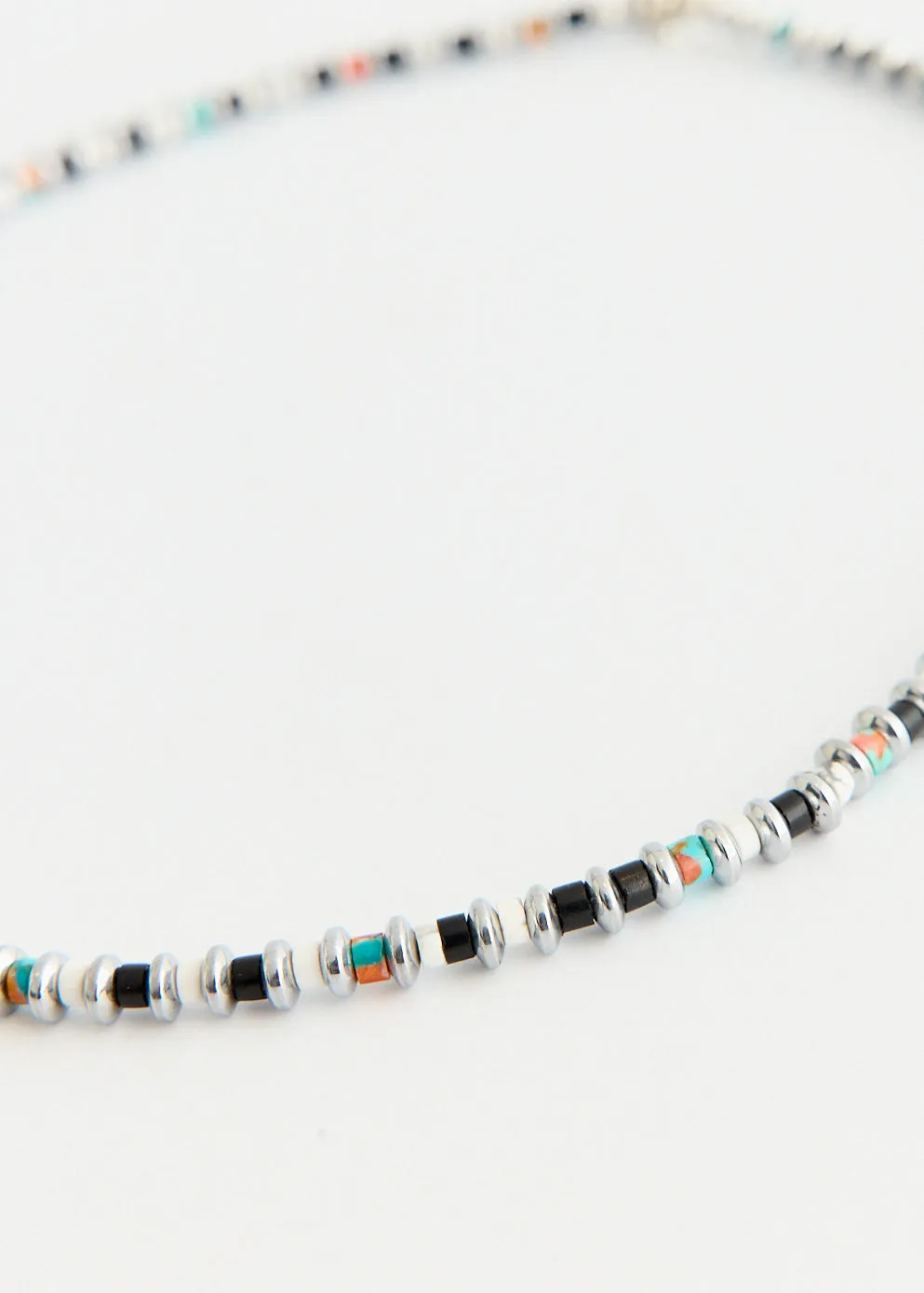 Hematite Roundel Beads Necklace