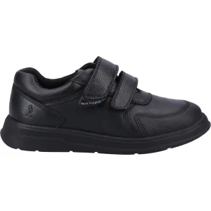 Hush Puppies Boys Ryan Leather School Shoes - Black
