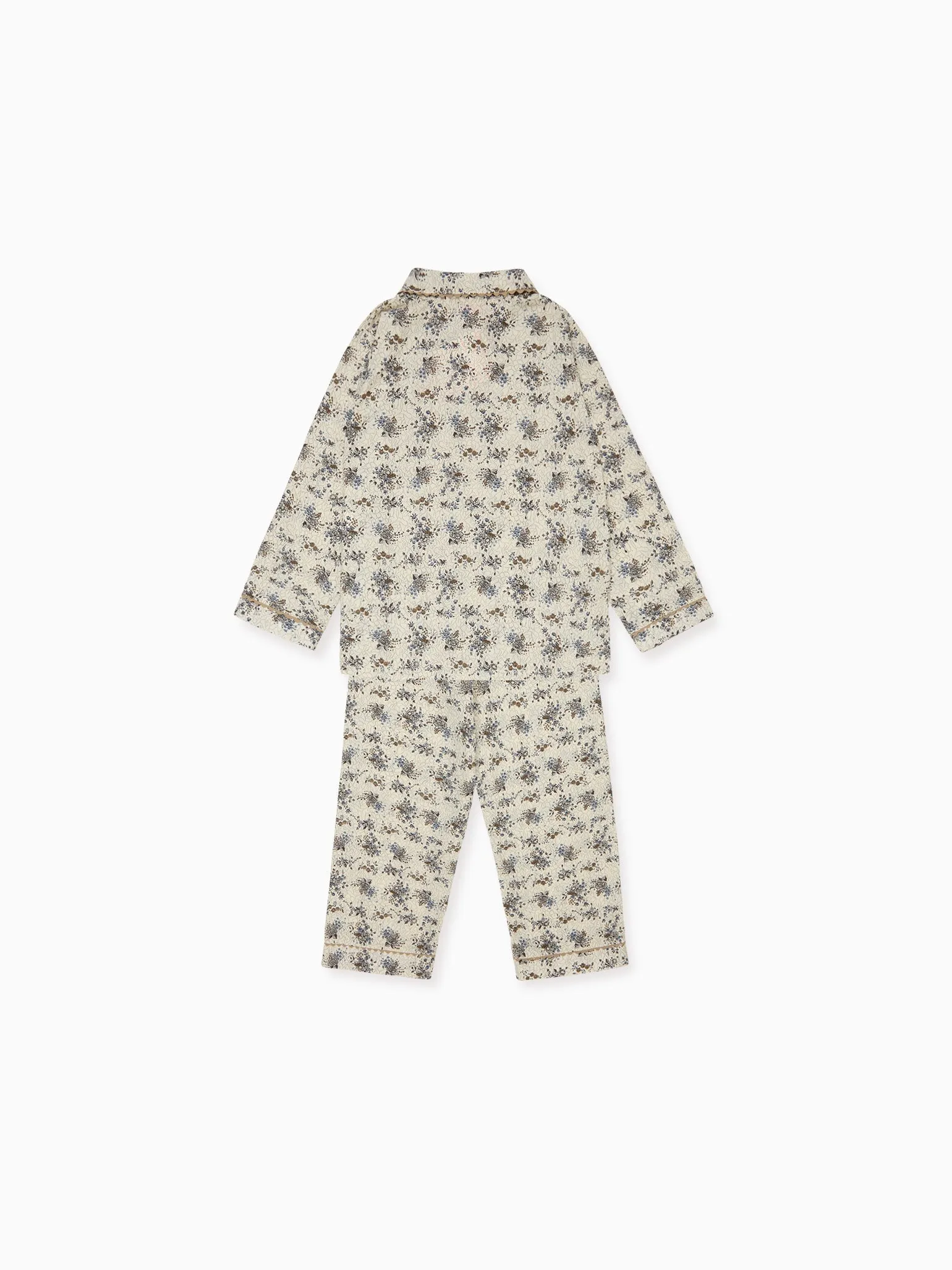 Ivory Floral Elena Girl Pyjamas