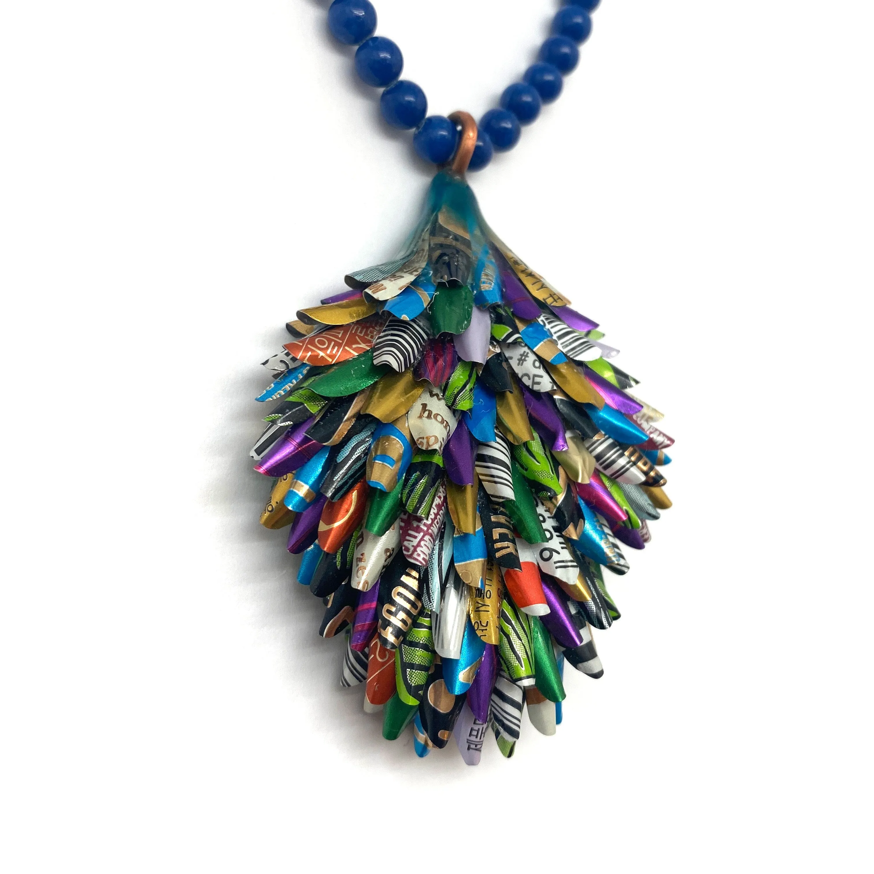 Layered Aluminum Pendant Necklace