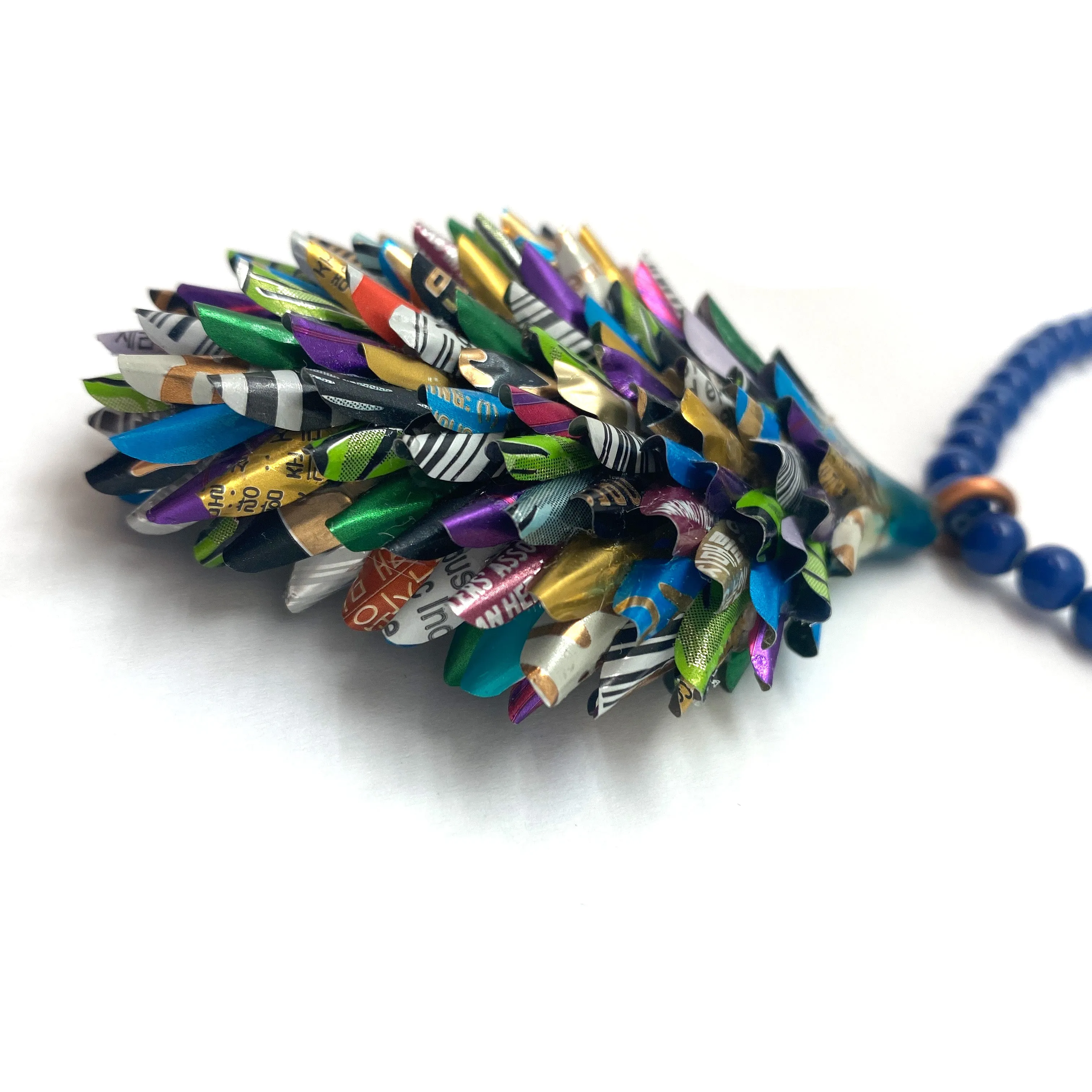 Layered Aluminum Pendant Necklace