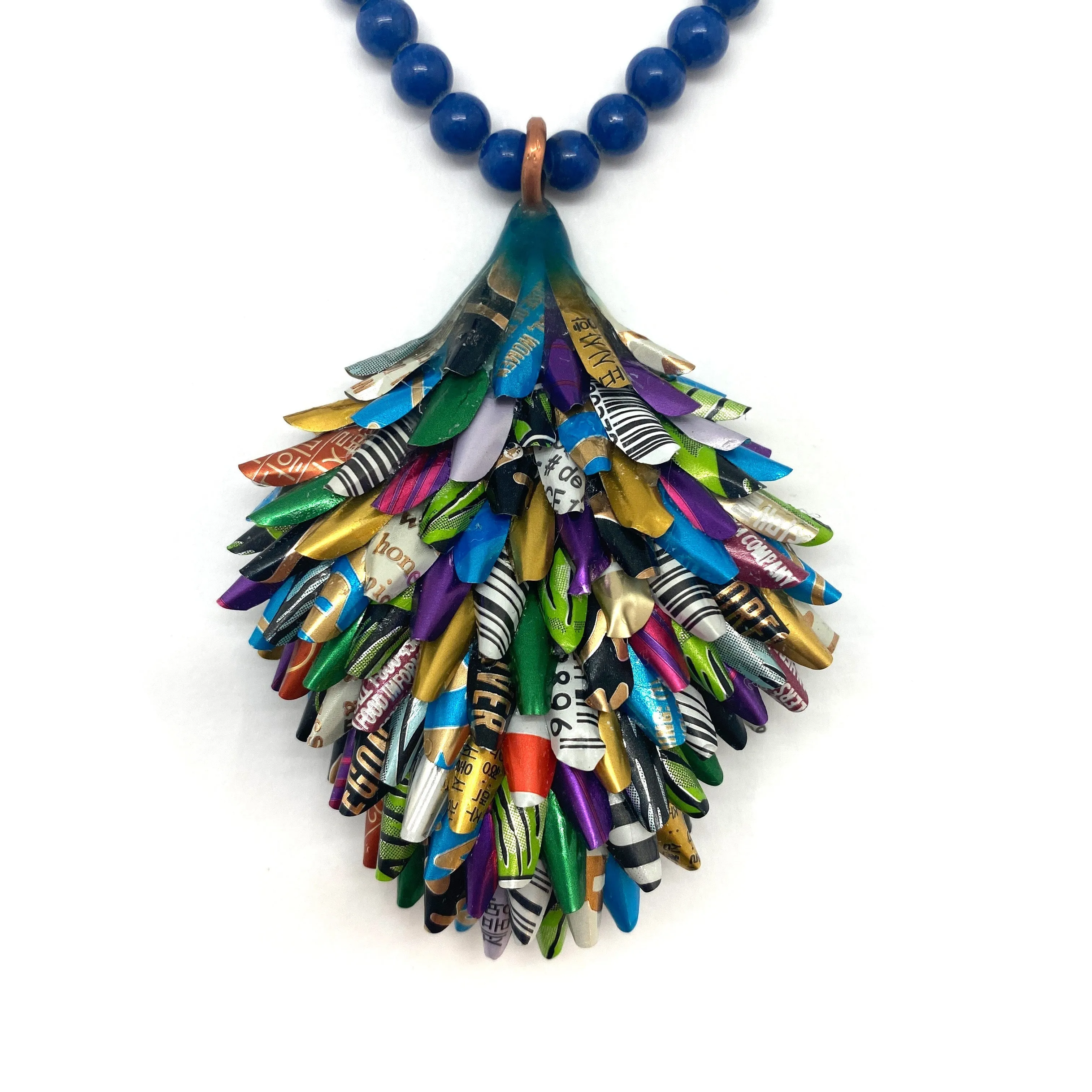 Layered Aluminum Pendant Necklace