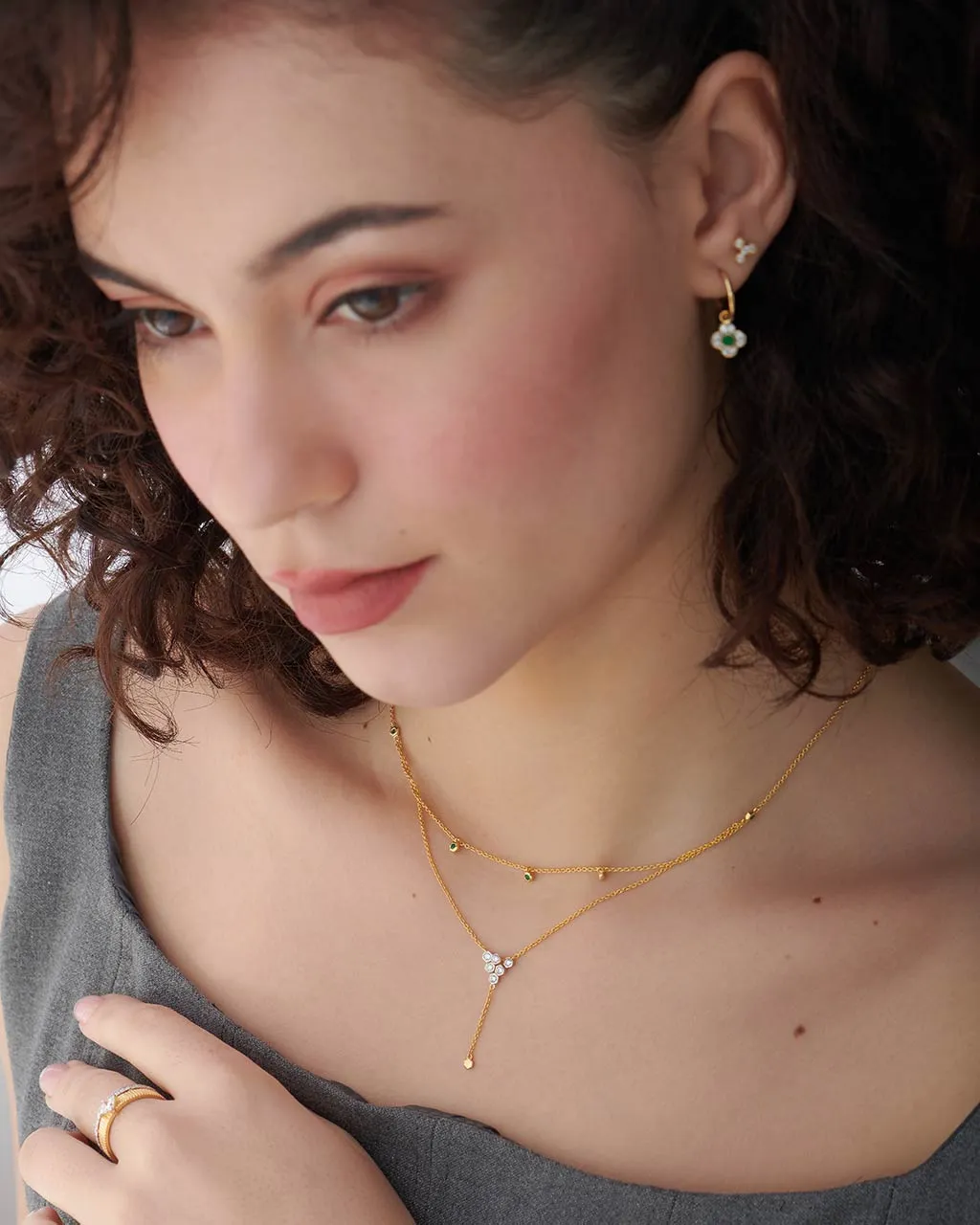 Layered Diamond Necklace